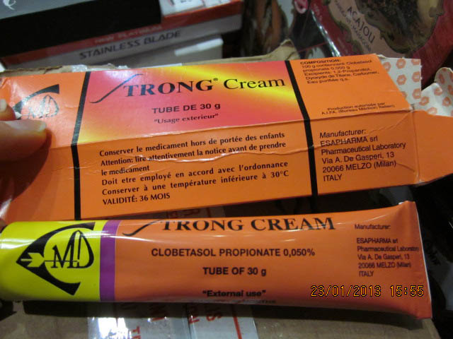 Thu hồ kem dưỡng da Strong Cream nhiễm độc chất