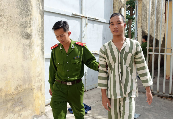 Hào Anh tại nhà tạm giữ Công an huyện Đơn Dương, tỉnh Lâm Đồng