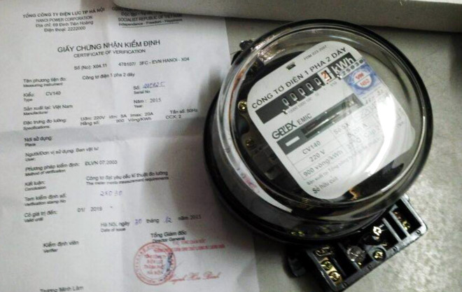 Giấy chứng nhận kiểm định của Tổng Công ty điện lực thành phố Hà Nội có dấu hiệu bị làm giả