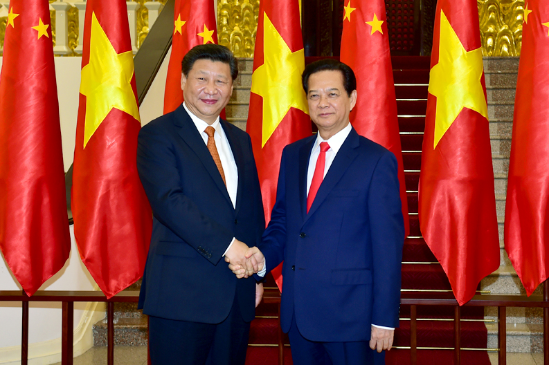 Thủ tướng Nguyễn Tẫn Dũng hội kiến ông Tập Cận Bình