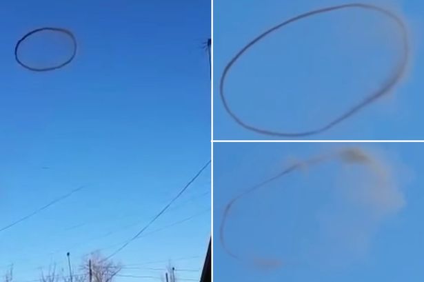 Vòng tròn xuất hiện trên bầu trời Kazakhstan là một hiện tượng kỳ lạ thu hút sự chú ý