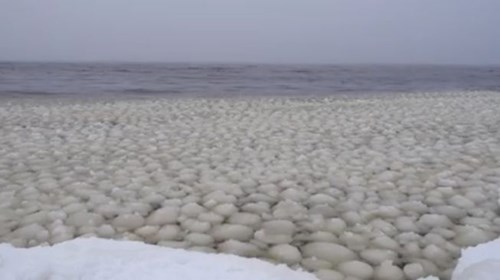 Sóng cầu tuyết là hiện tượng lạ khiến mọi người xôn xao Sóng cầu tuyết là hiện tượng lạ khiến mọi người xôn xao