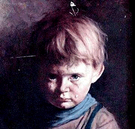 Chân dung bức tranh 'Cậu bé khóc' với rất nhiều hiện tượng bí ẩn