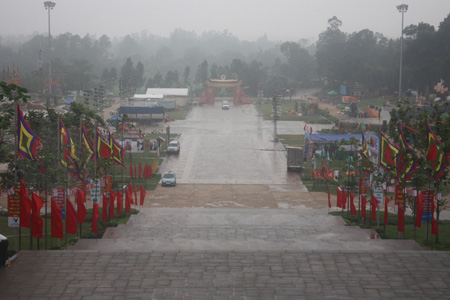 Quang cảnh đền Hùng sau hiện tượng bí ẩn 'mưa rửa đền'