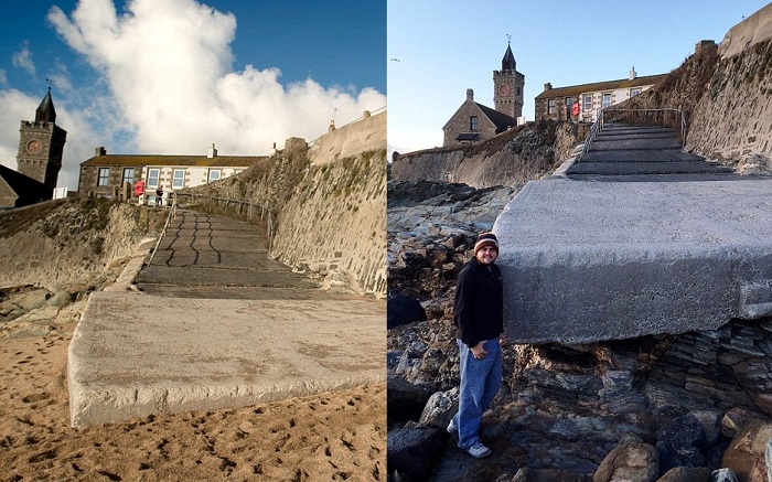 Một hiện tượng bí ẩn đã xảy ra khi bãi biển 'tự nhiên' mất sạch cát