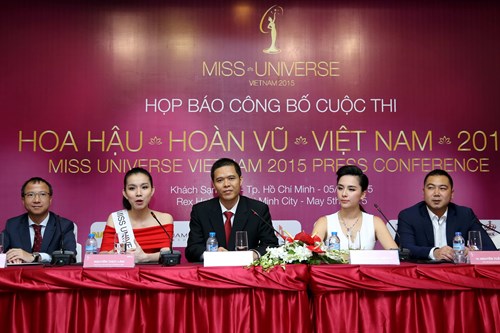 Buổi họp báo sáng nay 5/5 của BTC Hoa hậu Hoàn vũ Việt Nam 2015