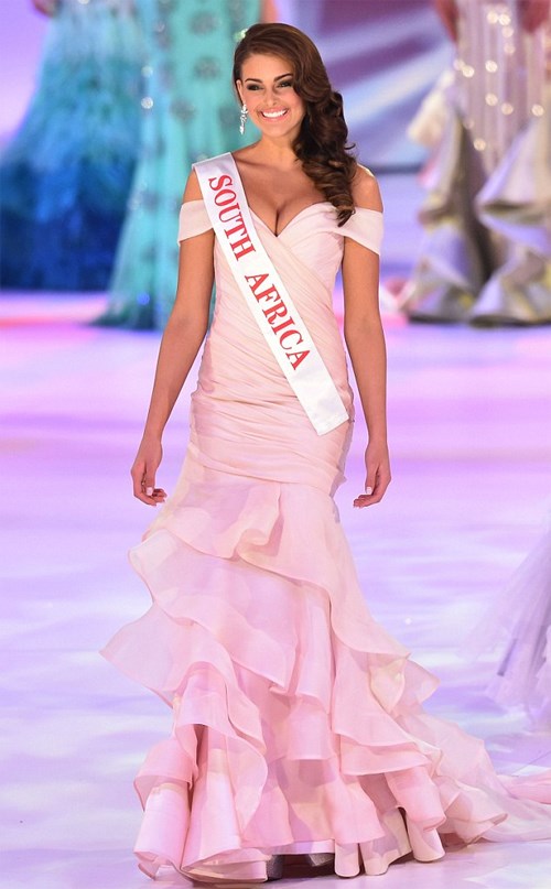 Hoa hậu Nam Phi, Rolene Strauss, vừa lên ngôi hoa hậu Thế Giới 2014