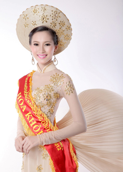 Hoa hậu Việt Nam Đặng Thu Thảo từng đăng quang hoa khôi Đồng bằng sông Cửu Long 
