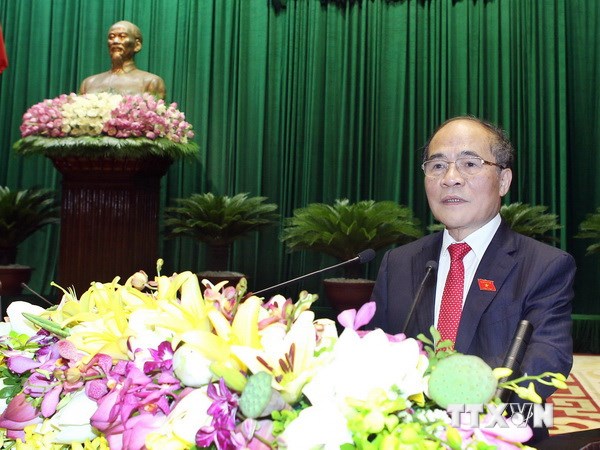 Chủ tịch Quốc hội Nguyễn Sinh Hùng phát biểu bế mạc Quốc hội