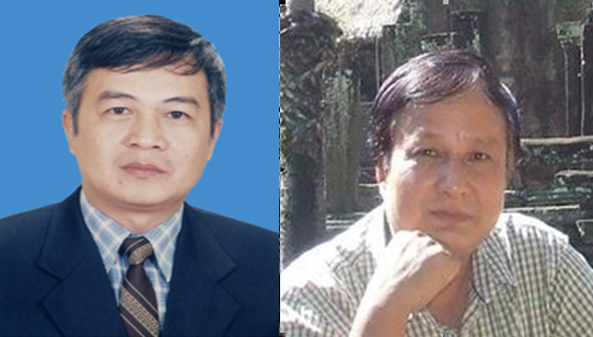 Hai nhà khoa học đạt giải thưởng Tạ Quang Bửu năm 2014: GS Nguyễn Hữu Việt Hưng (trái) và TS Nguyễn Bá Ân