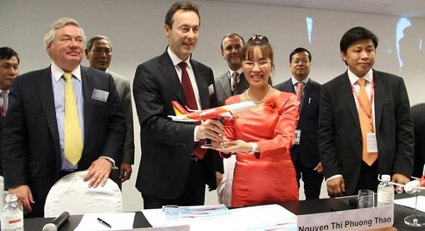 VietJetAir mua 63 chiếc máy bay Airbus trị giá 6,4 tỷ USD