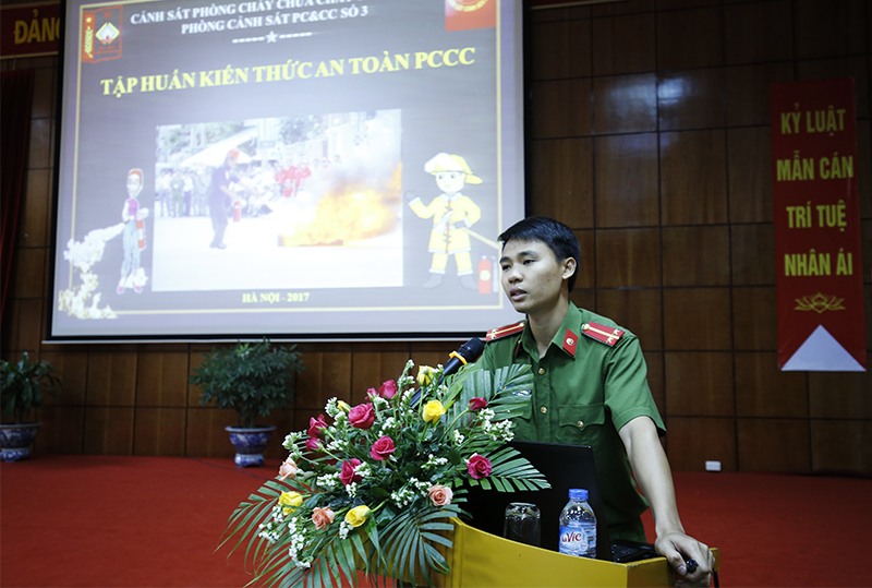 Tập huấn công tác phòng cháy chữa cháy tại Tổng cục TCĐLCL