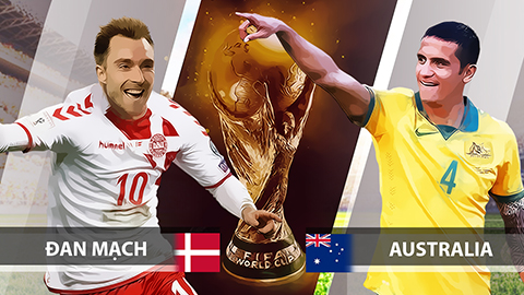 Link xem trực tiếp bóng đá World Cup 2018 Đan Mạch vs Australia tốt nhất