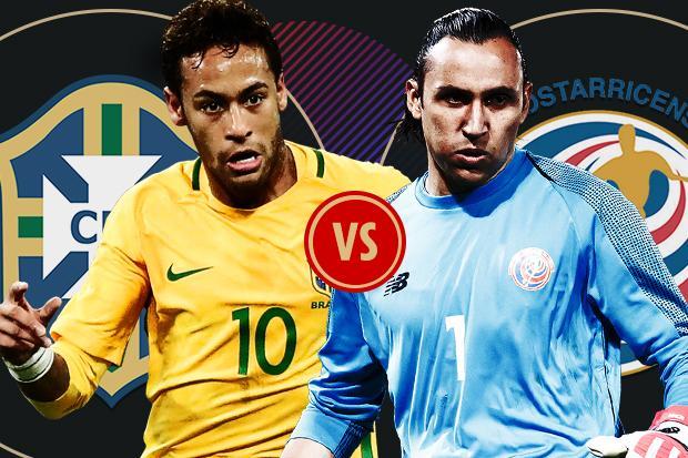 Link xem trực tiếp bóng đá World Cup 2018 Brazil vs Costa Rica tốt nhất