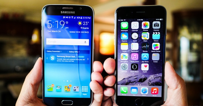 Điện thoại iPhone 6s hơn gì Galaxy S6