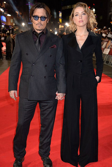 Johnny Depp cùng vợ 
