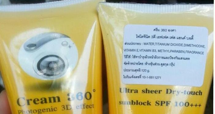 Những sản phẩm bán tại Thái Lan có đầy đủ nhãn phụ, cung cấp thông tin về sản phẩm