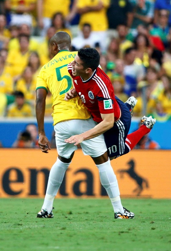 Kết quả tỉ số trận đấu Brazil – Colombia tứ kết World Cup 2014: 2-1