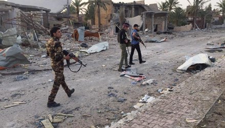 Lực lượng an ninh Iraq tại Ramadi hôm 23/4
