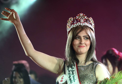 Hoa hậu Iraq Shaima Qassem Abdulrahman bị khủng bố IS dọa bắt cóc, nhưng cô tuyên bố không sợ hãi