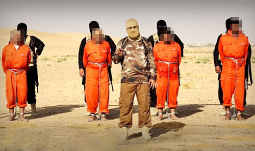 Bốn con tin trong đoạn video bị khủng bố IS thiêu sống