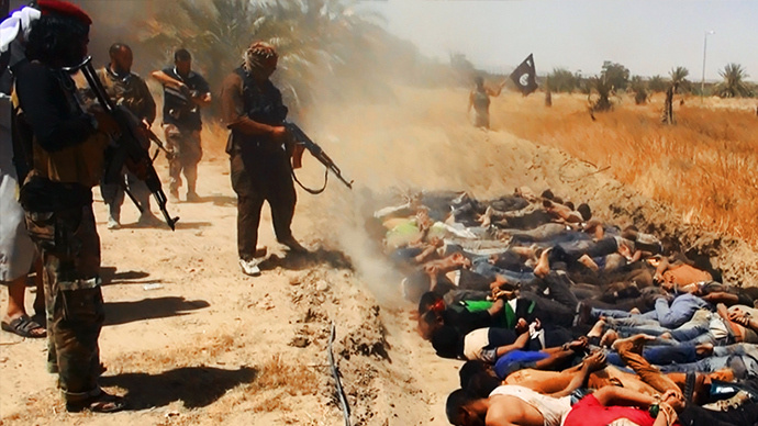 Một vụ thảm sát kinh hoàng của quân khủng bố IS. Ảnh AP