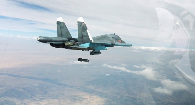Máy bay Nga không kích 32 mục tiêu, phá hủy bệ phóng tên lửa của khủng bố IS