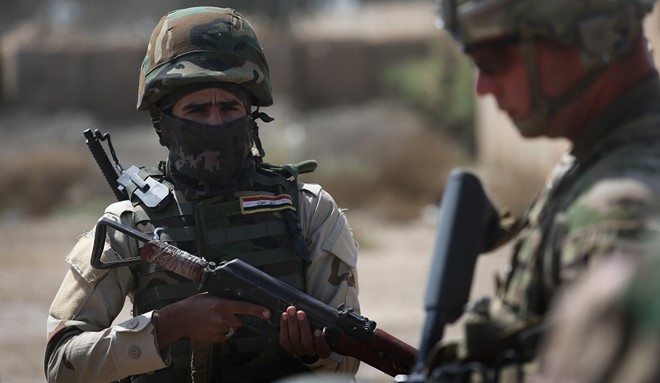 Một lính đặc nhiệm Mỹ đang chiến đấu chống khủng bố IS tại Iraq