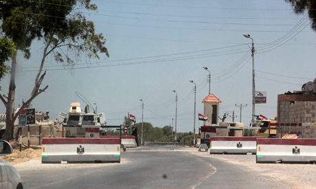 Một trạm kiểm soát an ninh ở Thành phố El-Arish, Bắc Sina