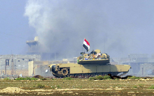 Xe tăng Iraq ở mặt trận Ramad