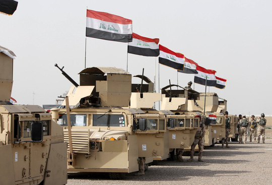 Lực lượng an ninh Iraq được điều từ căn cứ Taji tham gia tái chiếm Mosul từ tay khủng bố IS 