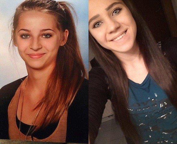 Hai cô gái sinh sống ở Vienna (Áo) là Samra Kesinovic (trái), 17 tuổi và Sabina Selimovic (phải) 16 tuổi