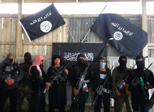 Các thành viên trong một nhánh thuộc tổ chức khủng bố  IS ở Philippines