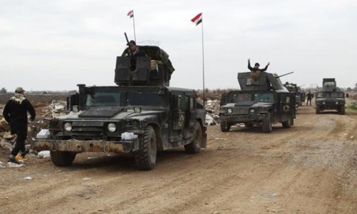 Các lực lượng an ninh Iraq tiến quân về trung tâm thành phố Ramadi chống khủng bố IS 