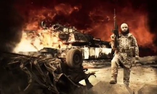 Một hình ảnh trong video do tổ chức khủng bố IS đăng tải ngày 25/11