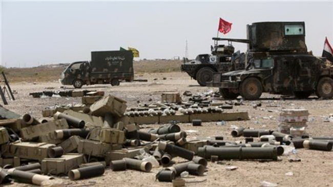 Lực lượng dân quân tình nguyện Iraq đóng ở gần thành phố Fallujah