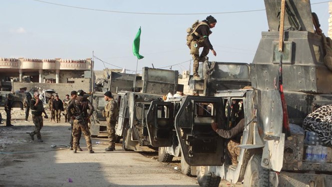 Lực lượng chính phủ Iraq tại khu vực gần Ramadi ngày 24/12/2015