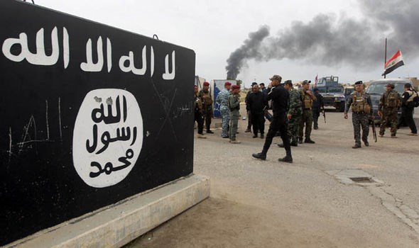 Lá cờ của khủng bố IS tại Syria 