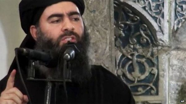 Thủ lĩnh của khủng bố IS Abu Bakr al-Baghdadi. Ảnh AP