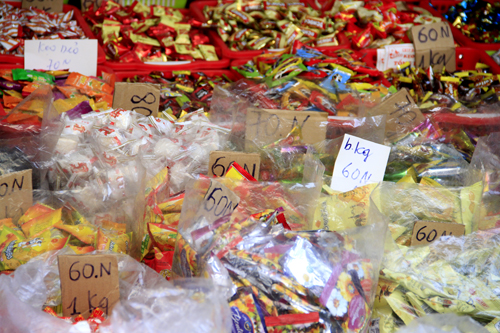 Giá cả thị trường bánh kẹo tết Ất mùi 2015 sẽ không tăng đột biết.