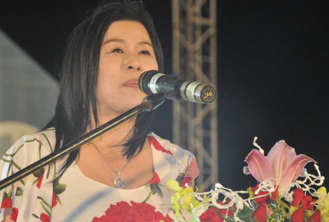 Bà Hà Linh tại một sự kiện được tổ chức tại TP. Đà Lạt