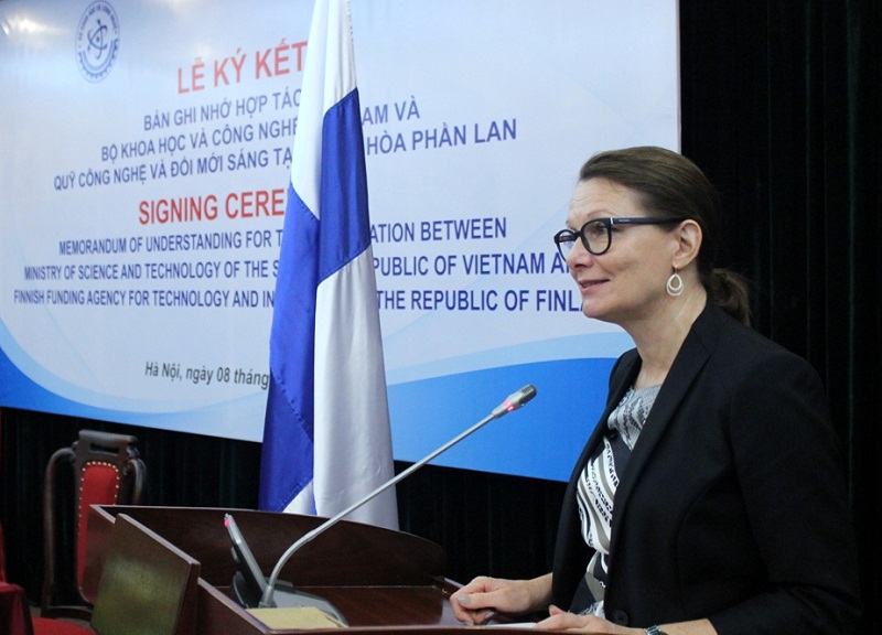 Bộ trưởng Ngoại thương và Phát triển Phần Lan, bà Lenita Toivakka đánh giá cao và kỳ vọng vào sự phát triển của hợp tác Việt Nam và Phần Lan