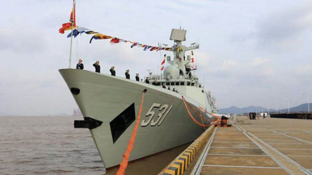 Tàu khu trục Tương Đàm của Trung Quốc mới bổ sung cho hạm đội ở biển Hoa Đông hồi tháng 2/2016
