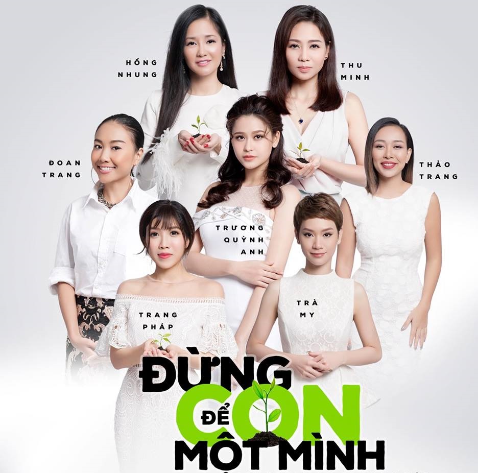 Nhiều ca sĩ nổi tiếng Việt Nam đã tham gia vào dự án 'Đừng để con một mình'