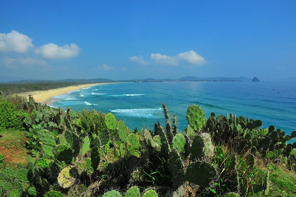 Bãi Xép nằm ở phía bắc thành phố Tuy Hòa, dài khoảng 500m, đẹp hoang dã với hai bãi đá đen bao bọc hai đầu bãi biển. Nơi đây còn có rất nhiều xương rồng khiến du khách vô cùng thích thú. 