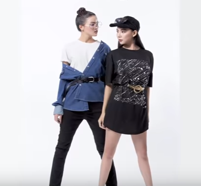 Chà Mi và Thanh Hương kết hợp ăn ý khi chọn những bộ trang phục khỏe khoắn mang phong cách menswear
