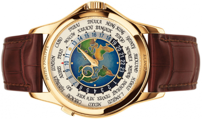 Patek Philippe Platinum World Time hiển thị 24 múi giờ