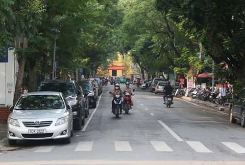 Phố Nguyễn Bỉnh Khiêm sẽ thực hiện cấm đỗ xe theo ngày chẵn, lẻ từ 1/9/2017