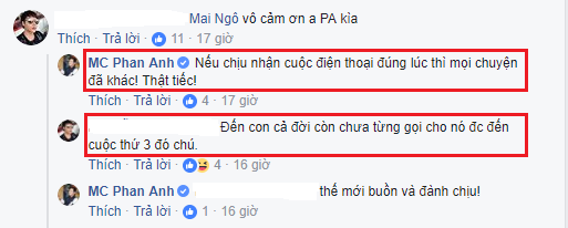 Một chủ FB được cho là bạn của Mai Ngô đã đồng tình với quan điểm của MC Phan Anh