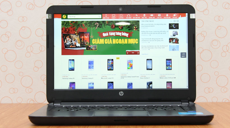 Laptop giá rẻ HP có màn hình cho màu sắc hài hòa, dễ chịu